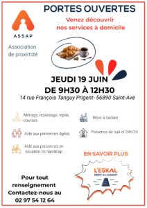 Portes ouvertes jeudi 19 juin – Saint-Avé